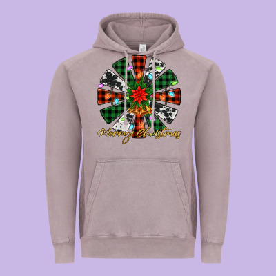 Merry Christmas Windmill Vintage Hoodie Designed By Jasminsmagicworld