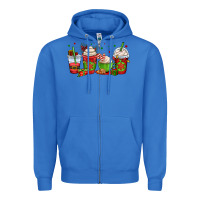 True Royal christmas coffee cups Zipper Hoodie - OliviaCreatesArt