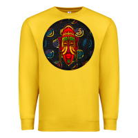 Lemon african masks round earrings 2 Premium Sweatshirt - BundleAndBundleShop