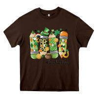 Chocolate Brown retro patricks day teacher life Heavy Core Tee - MaliasSmallBusiness