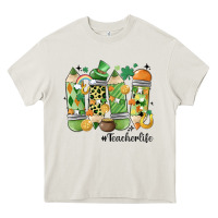 Cream retro patricks day teacher life Heavy Core Tee - MaliasSmallBusiness
