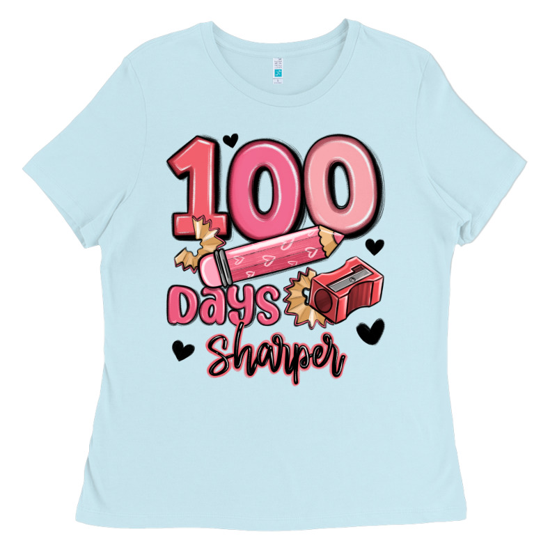 100 Days Sharper School Ladies Tee by MaliasSmallBusiness | Teevron