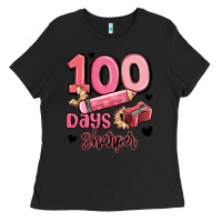 Black 100 days sharper school Ladies Tee - MaliasSmallBusiness
