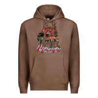 Chestnut Mother's Day Glasses Leopard Bandana Mama Bear Hunting Fish Premium Hoodie - RanaPortraitStore