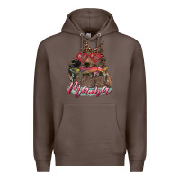 Coffee Mother's Day Glasses Leopard Bandana Mama Bear Hunting Fish Premium Hoodie - RanaPortraitStore