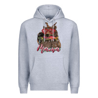 Heather Grey Mother's Day Glasses Leopard Bandana Mama Bear Hunting Fish Premium Hoodie - RanaPortraitStore