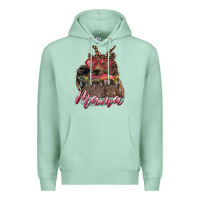 Seafoam Mother's Day Glasses Leopard Bandana Mama Bear Hunting Fish Premium Hoodie - RanaPortraitStore