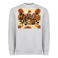 Heather Grey melanin Heavyweight Sweatshirt - CowGirlArtShop