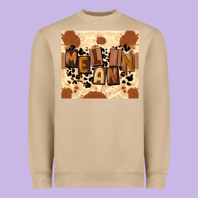 Melanin Heavyweight Sweatshirt Designed By Cowgirlartshop