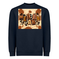 Navy melanin Heavyweight Sweatshirt - CowGirlArtShop