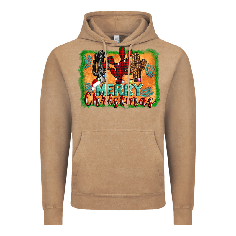 Merry Christmas Cactus Vintage Hoodie by Jasminsmagicworld | Teevron