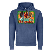 Vintage Denim merry christmas cactus Vintage Hoodie - Jasminsmagicworld