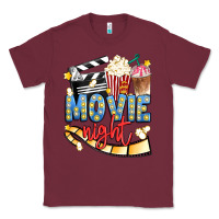 Burgundy movie night Classic Tee - Artiststas
