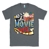 Charcoal Heather movie night Classic Tee - Artiststas