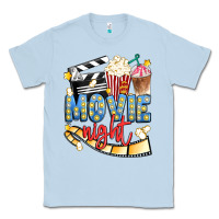 Dusty Blue movie night Classic Tee - Artiststas