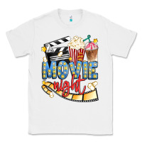 White movie night Classic Tee - Artiststas