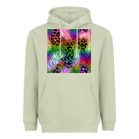 Matcha neon safari seamless pattern 2 Heavyweight Hoodie - BundleAndBundleShop