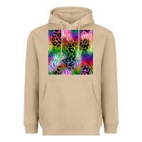 Mushroom neon safari seamless pattern 2 Heavyweight Hoodie - BundleAndBundleShop