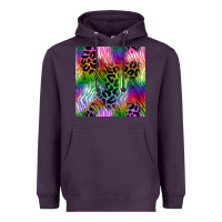 Plum neon safari seamless pattern 2 Heavyweight Hoodie - BundleAndBundleShop