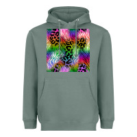Sage neon safari seamless pattern 2 Heavyweight Hoodie - BundleAndBundleShop