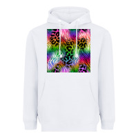 White neon safari seamless pattern 2 Heavyweight Hoodie - BundleAndBundleShop