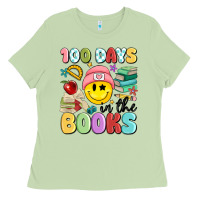 Matcha 100 days in the books Ladies Tee - MaliasSmallBusiness
