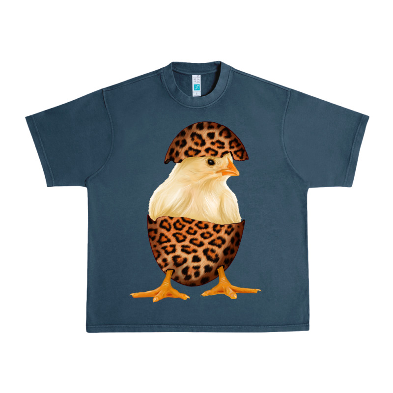 Chick With Leopard Eggshell Urban Heavy Tee by Bettercallsaul | Teevron