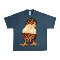 Midnight Navy Chick with Leopard Eggshell Urban Heavy Tee - Bettercallsaul