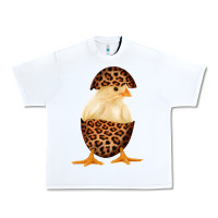 White Chick with Leopard Eggshell Urban Heavy Tee - Bettercallsaul