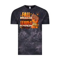 Cloud Black Fall breeze crunchy leaves pumpkins please Vintage Tee - RanaPortraitStore