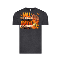 Vintage Black Fall breeze crunchy leaves pumpkins please Vintage Tee - RanaPortraitStore