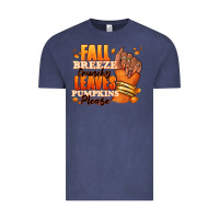 Fall Breeze Crunchy Leaves Pumpkins Please Vintage Tee | Teevron
