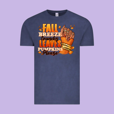 Fall Breeze Crunchy Leaves Pumpkins Please Vintage Tee Designed By Ranaportraitstore