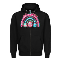 Black Easter eggs rainbow Zipper Hoodie - OliviaCreatesArt