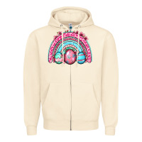 Sandshell Easter eggs rainbow Zipper Hoodie - OliviaCreatesArt