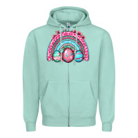 Seafoam Easter eggs rainbow Zipper Hoodie - OliviaCreatesArt