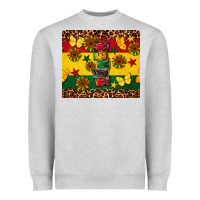 Heather Grey power juneteenth Heavyweight Sweatshirt - CowGirlArtShop