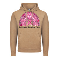 Vintage Coffee in october we wear pink breast cancer awareness rainbow Vintage Hoodie - Jasminsmagicworld