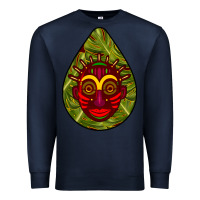 Navy african masks teardrop  7 Premium Sweatshirt - BundleAndBundleShop