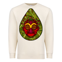 Sandshell african masks teardrop  7 Premium Sweatshirt - BundleAndBundleShop