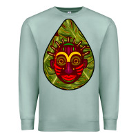 Seafoam african masks teardrop  7 Premium Sweatshirt - BundleAndBundleShop