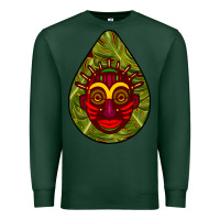 Sports Green african masks teardrop  7 Premium Sweatshirt - BundleAndBundleShop