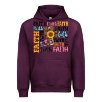 Mauve Wine faith cross Urban Hoodie - Artiststas