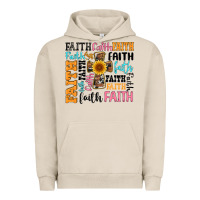 Pigment French Oak faith cross Urban Hoodie - Artiststas