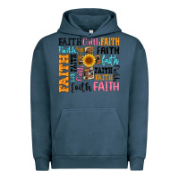 Pigment Midnight Navy faith cross Urban Hoodie - Artiststas