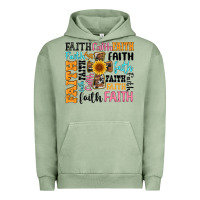 Pigment Oil Green faith cross Urban Hoodie - Artiststas