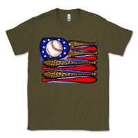 Army Green leopard baseball flag3 Classic Tee - JahusDesignShop