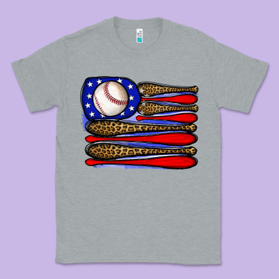 Leopard Baseball Flag3 Classic Tee Designed By Jahusdesignshop