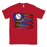 Red leopard baseball flag3 Classic Tee - JahusDesignShop