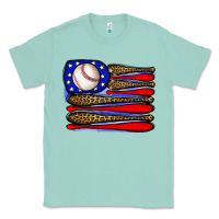 Seafoam leopard baseball flag3 Classic Tee - JahusDesignShop